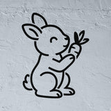 Charming Rabbit Stencil for Kids