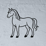 Pochoir Cheval Minimaliste