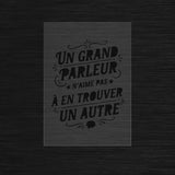 Un grand parleur Pochoir moderne typographie