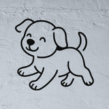 Charming dog stencil kids style