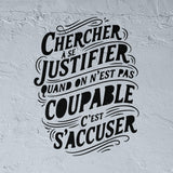 Chercher à se justifier Typography Stencil