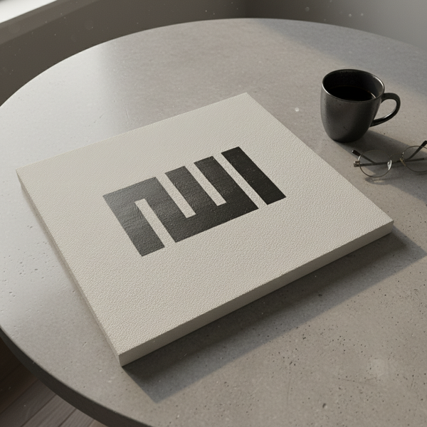 Pochoir le nom d'Allah en Square Kufic