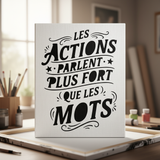 Les actions Typography Stencil