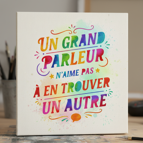 Un grand parleur Pochoir moderne typographie