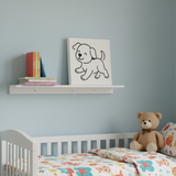 Charming dog stencil kids style