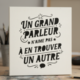 Un grand parleur Pochoir moderne typographie