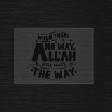 Allah will make the way pochoir moderne typographie