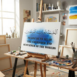 Al-Hamdu Lillahi Rabbil-Alamin Pochoir avec options de traduction